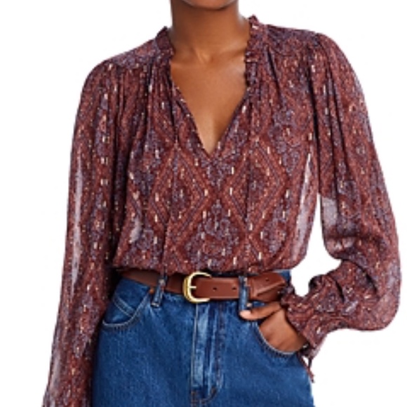 Paige fia semi sheer blouse - Picture 2 of 11